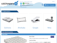 Tablet Screenshot of colchonparati.es